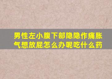 男性左小腹下部隐隐作痛胀气想放屁怎么办呢吃什么药