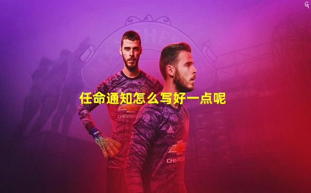 任命通知怎么写好一点呢