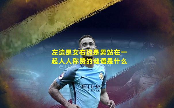 左边是女右边是男站在一起人人称赞的谜语是什么