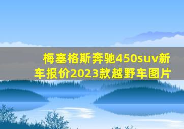 梅塞格斯奔驰450suv新车报价2023款越野车图片